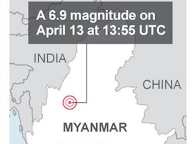 Strong earthquake shakes Myanmar
