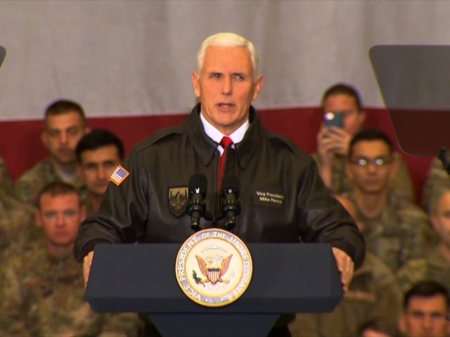 Vice President Pence makes surprise trip to Afghanistan to visit soldiers